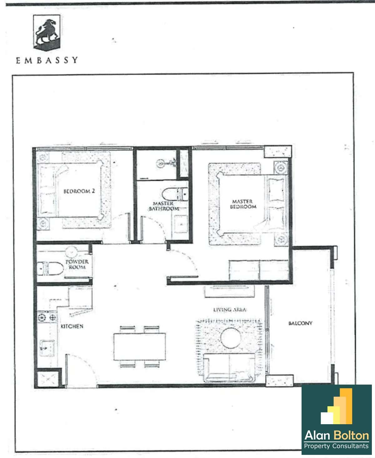 Off-Plan Embassy Pattaya Corner Sea View Unit for Sale