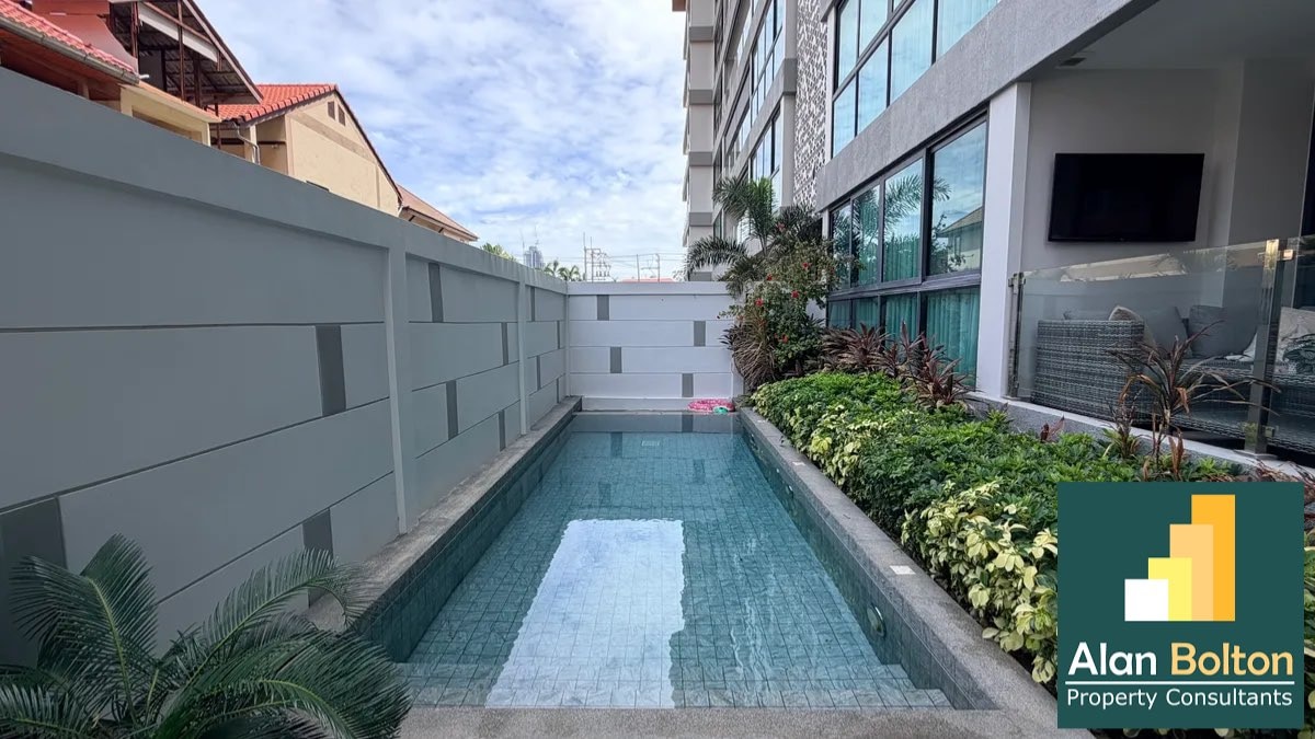 2 bedroom condo with private pool for sale in Serenity Residence photo 3
