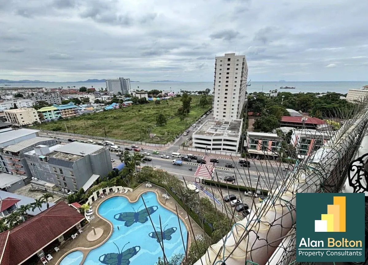 Ocean View Combined 1 Bed 2 Bath Condo Close To Beach In Jomtien