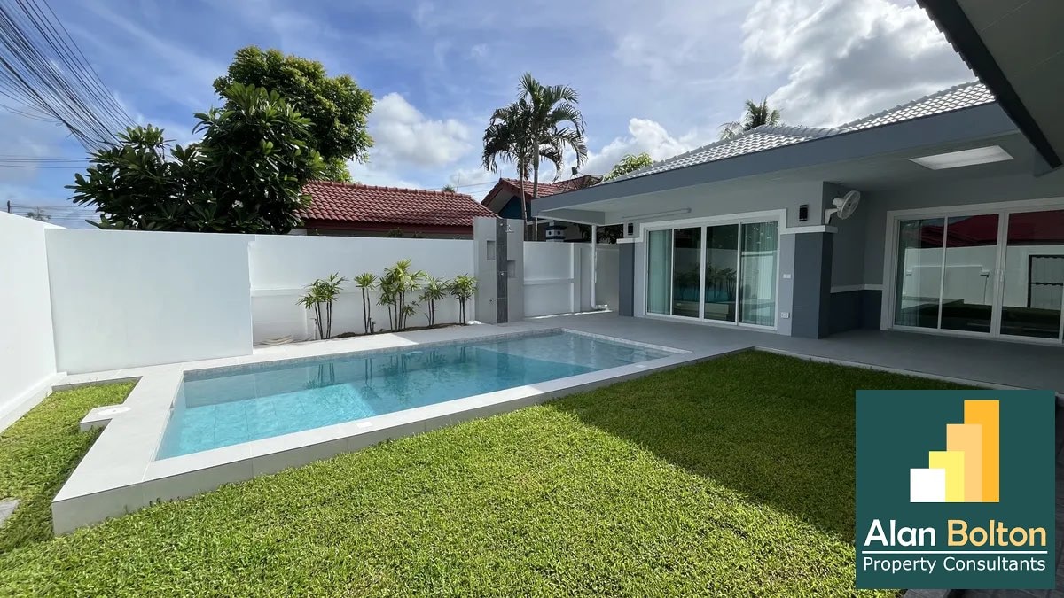 Brand New Modern 4 Bed 3 Bath Pool Villa At Secure Village In Huay Yai photo 25