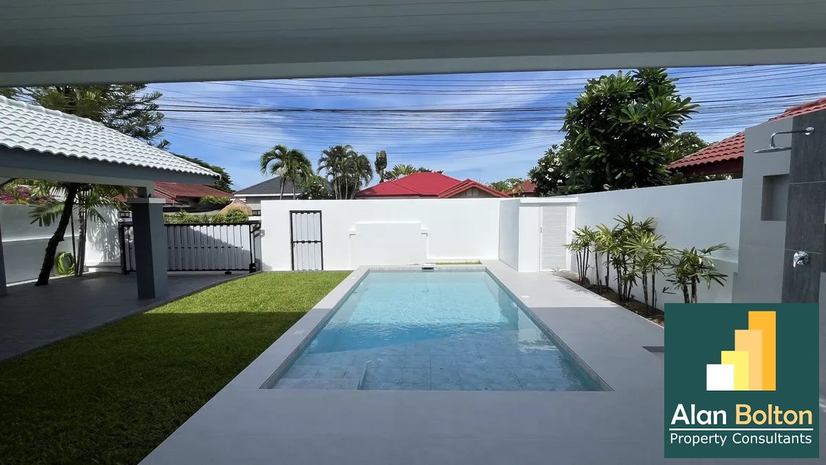 Brand New Modern 4 Bed 3 Bath Pool Villa At Secure Village In Huay Yai photo 18