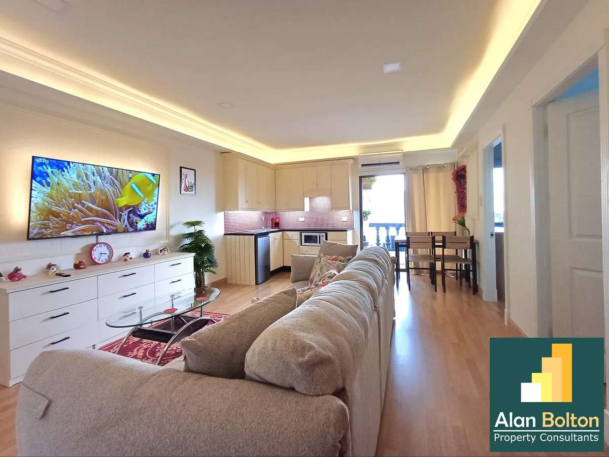 ฺBeautiful City View and Sea View 2 beds 1 bath in 9 Karat Condo Central Pattaya (FQ) for SALE photo 3