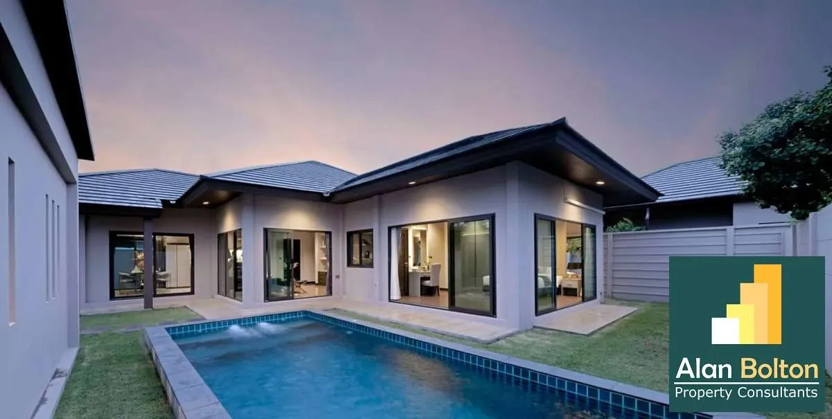 Modern Pool Villa 3 bedrooms 2 bathrooms Pet Friendly in Baan Pattaya 5 for RENT