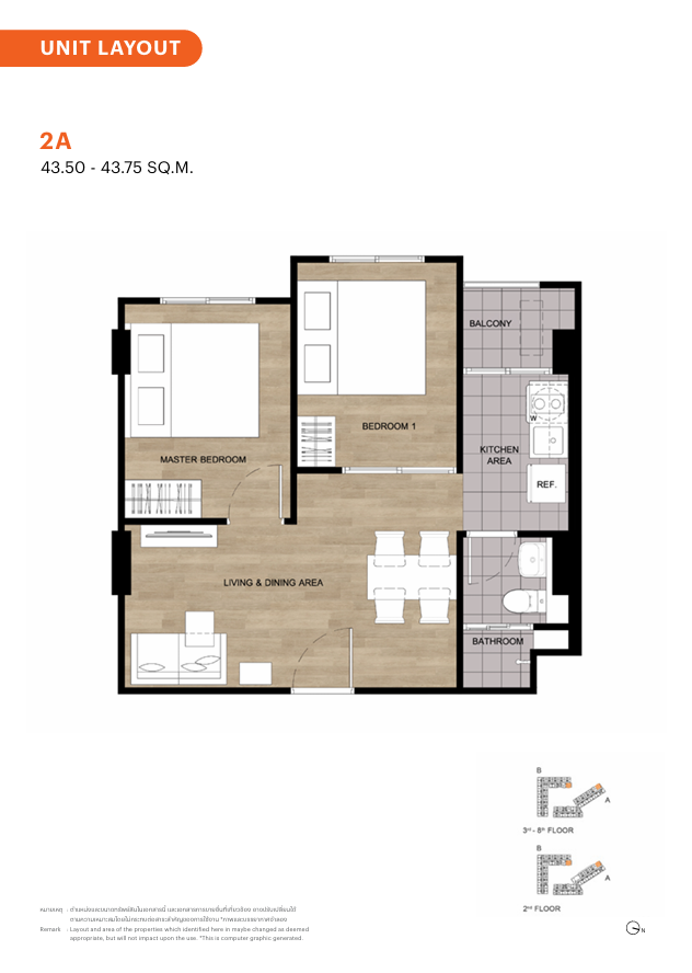 Brand New Off Plan 2 Bed 1 Bath Condo For Sale In Wongamat photo 47
