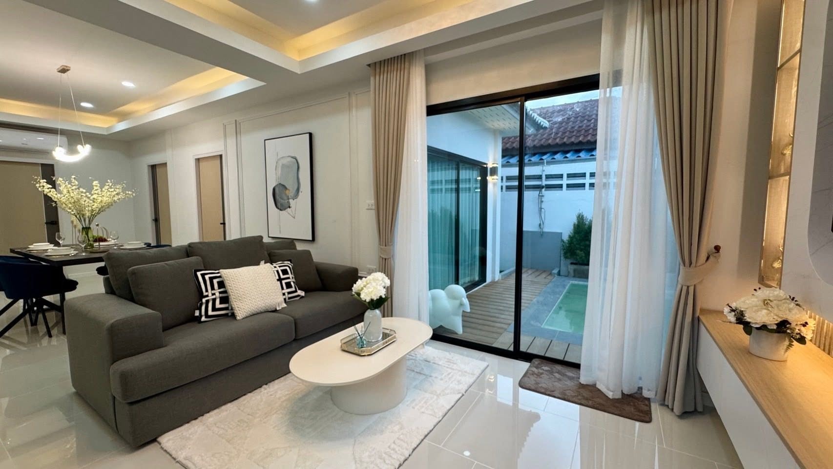 Luxury Brand New Pool Villa 4 bedrooms 6 bathrooms in Mabprachan Lake for SALE/RENT photo 62