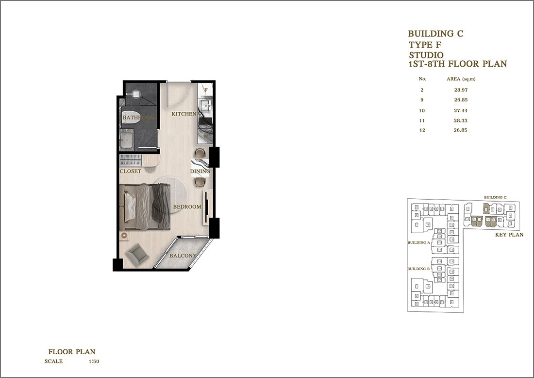 Off-Plan Siam Oriental Oasis Studio for Sale photo 24