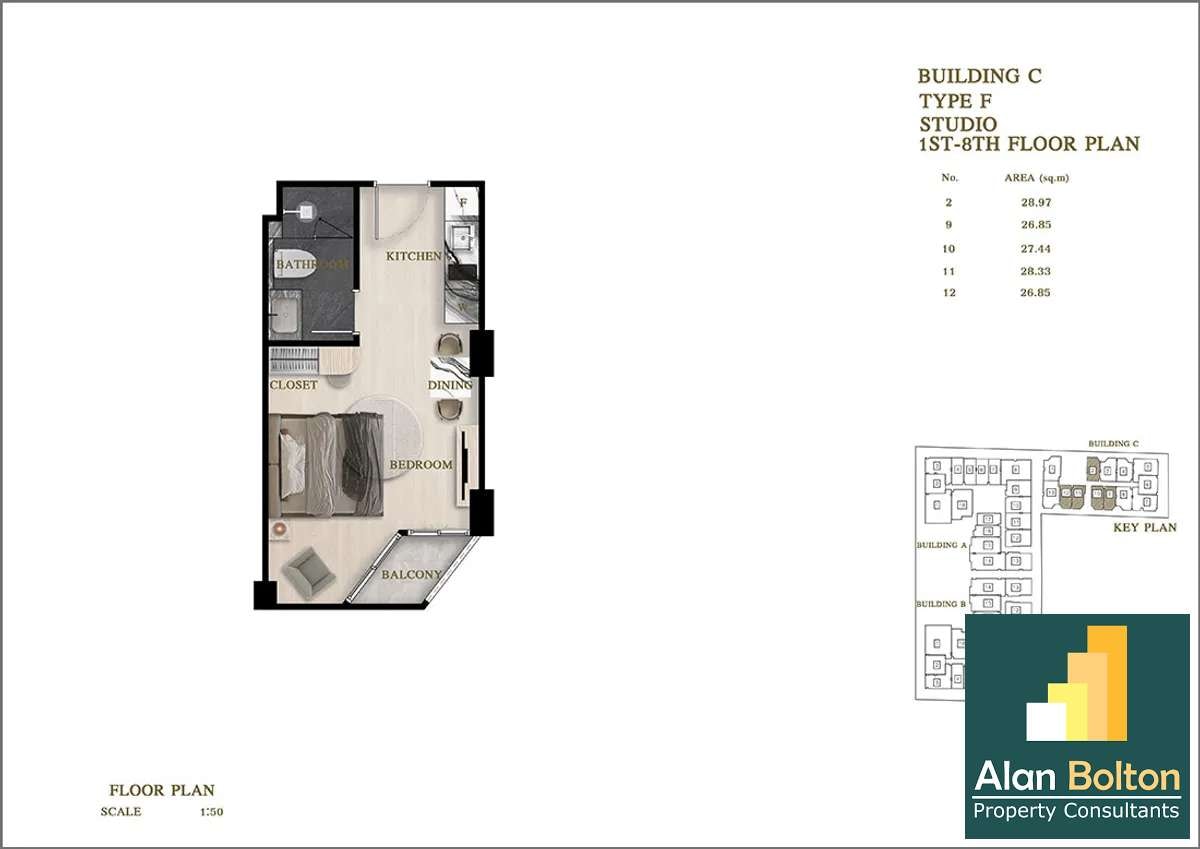 Off-Plan Siam Oriental Oasis Studio for Sale photo 3