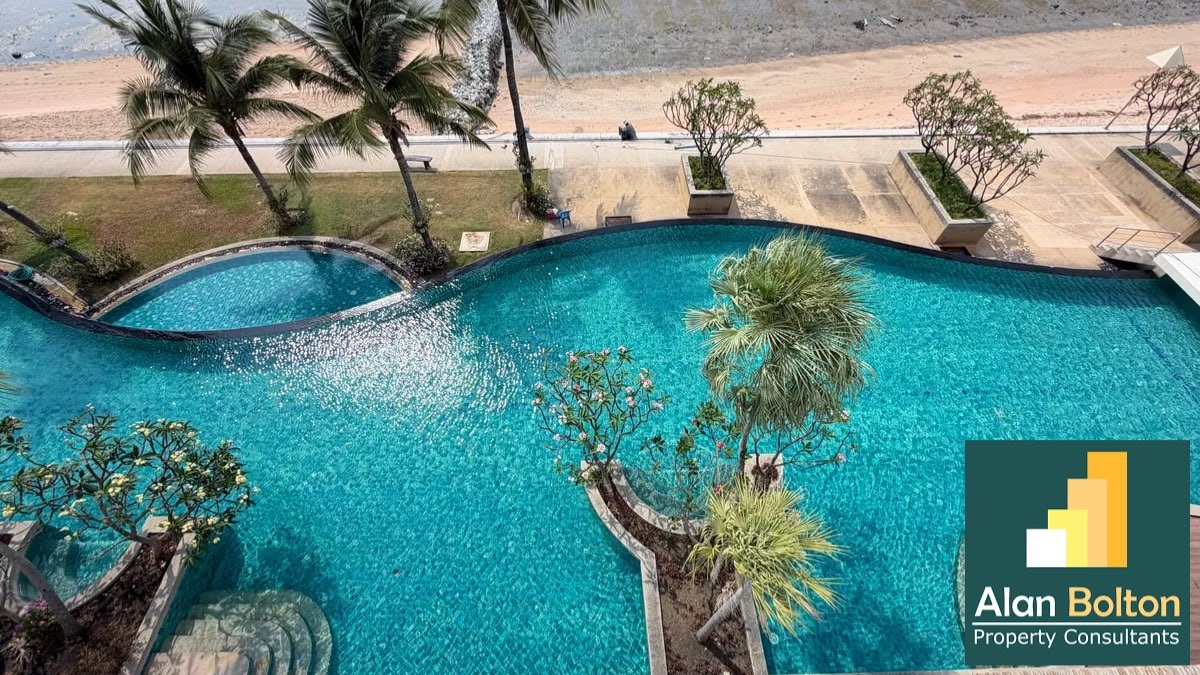 Beachfront Two Bedroom  condominium For Rent in Naklua