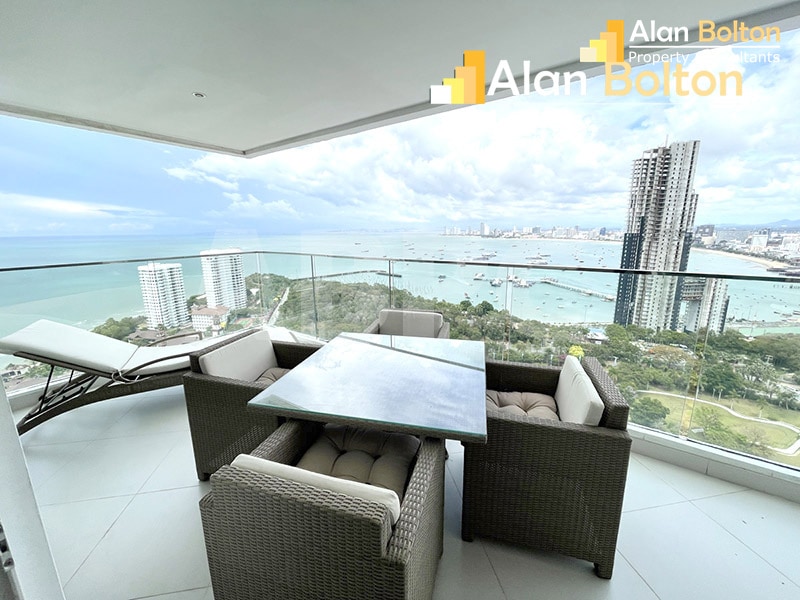 Luxury Panoramic Ocean View 2 Bed 2 Bath Condo In Pratumnak