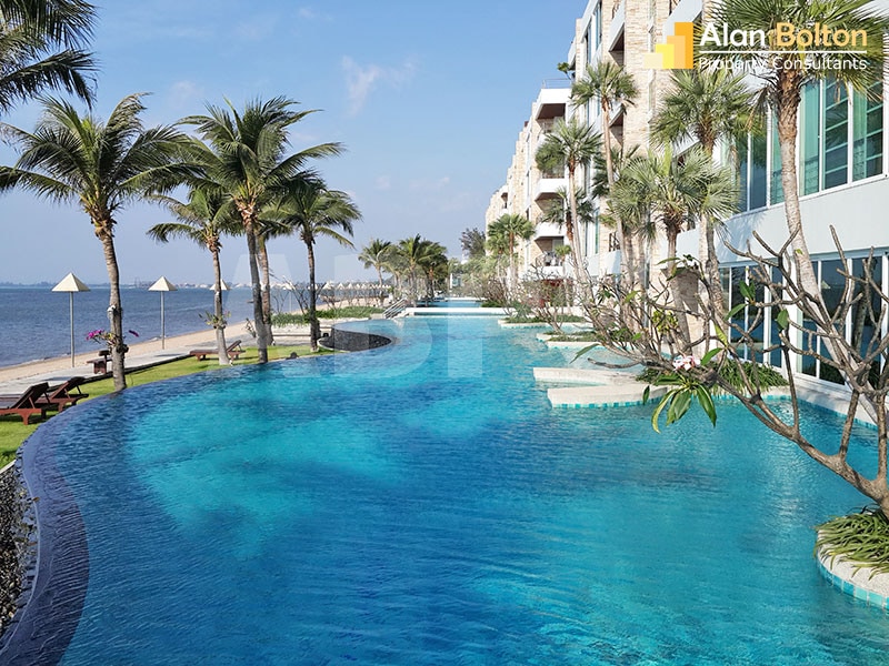 Large Beachfront Ocean View 2 Bed 3 Bath Condo In Naklua