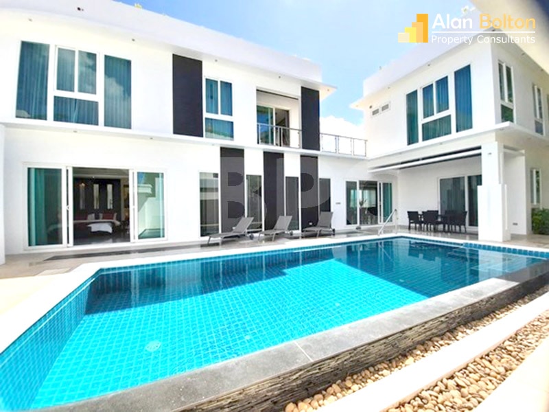 Modern Luxury 5 Bed 6 Bath Pool Villa In Jomtien