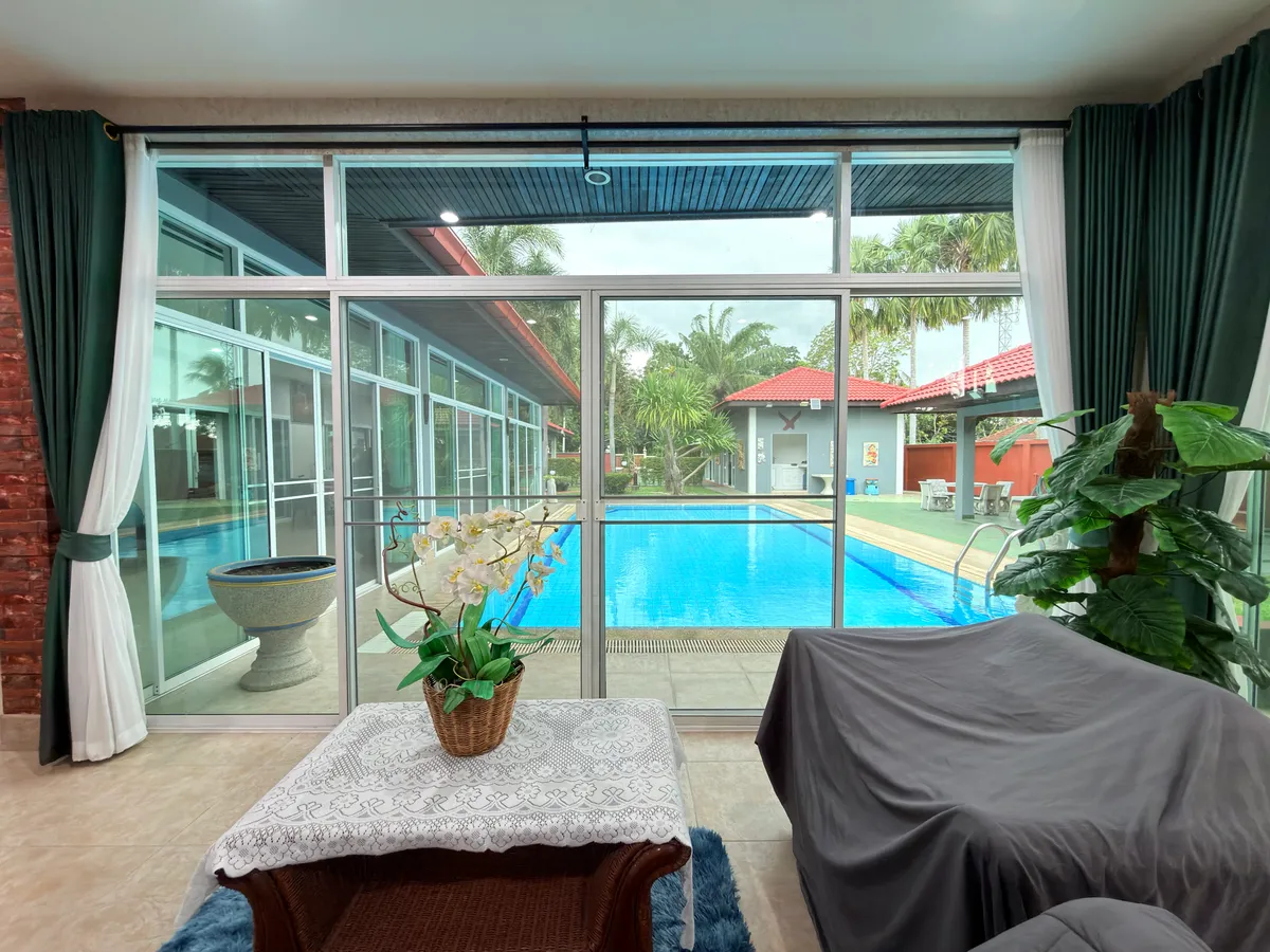 Tranquil Resort Style 4 Bed 4 Bath House with Pool on Large 1 Rai Land For Rent in Mabprachan Lake photo 30