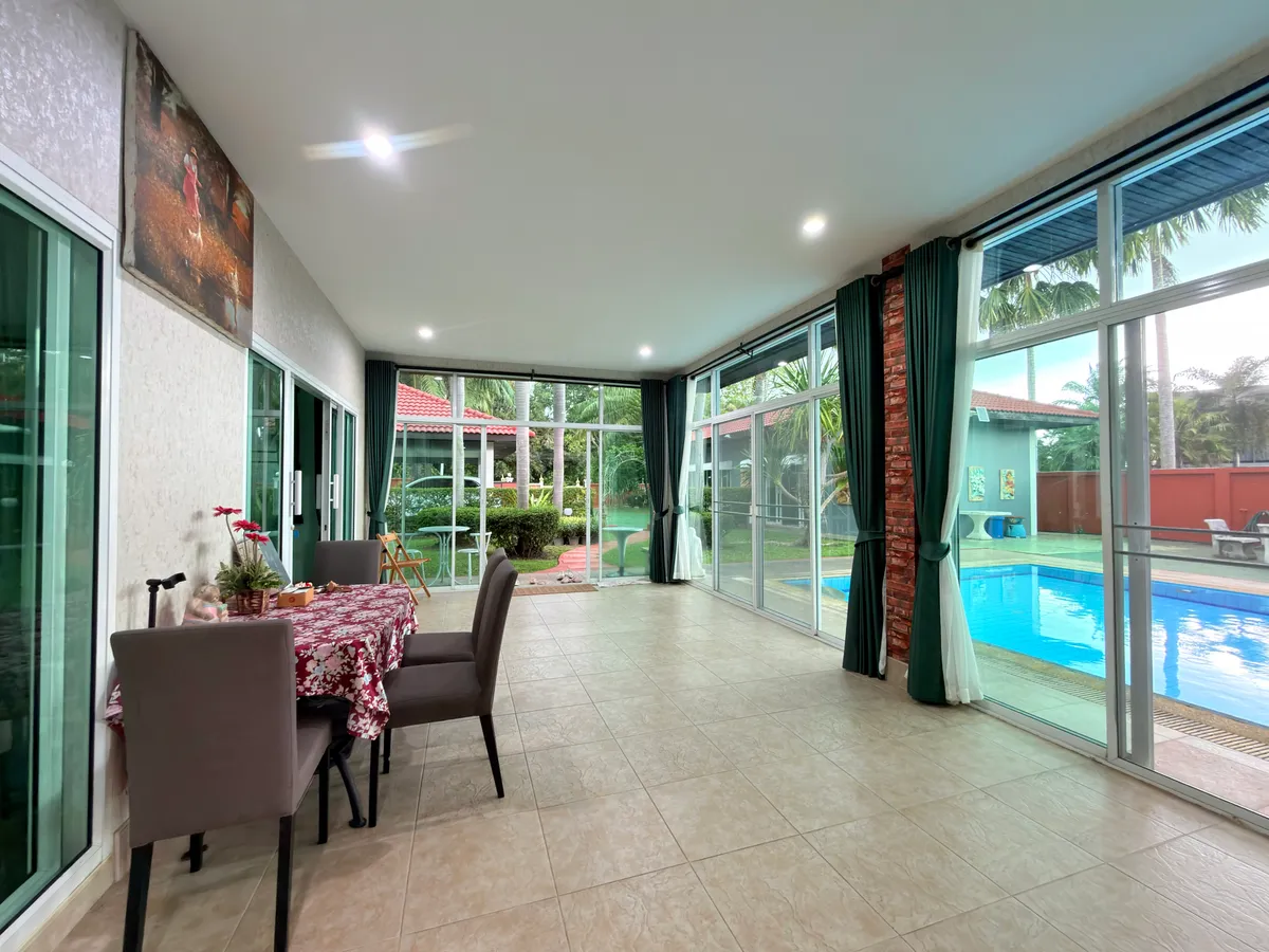 Tranquil Resort Style 4 Bed 4 Bath House with Pool on Large 1 Rai Land For Rent in Mabprachan Lake photo 23