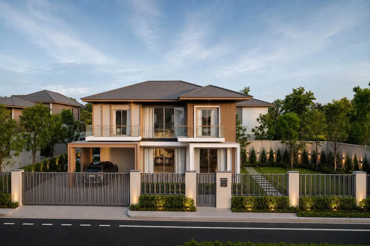 Luxury Villa near Regent International School 3 bedrooms 4 bathrooms 1 office for RENT *Not allowed pet