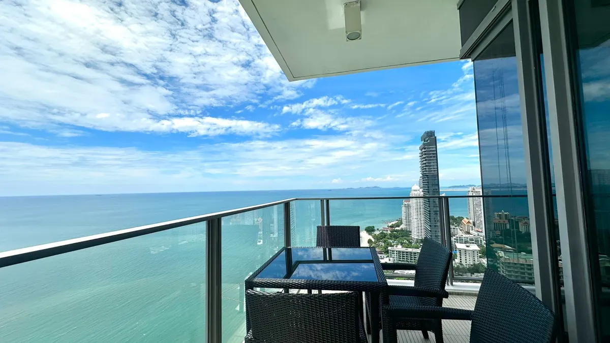 Full Sea View 3 Bedroom on High Floor For Rent in Wongamat photo 12