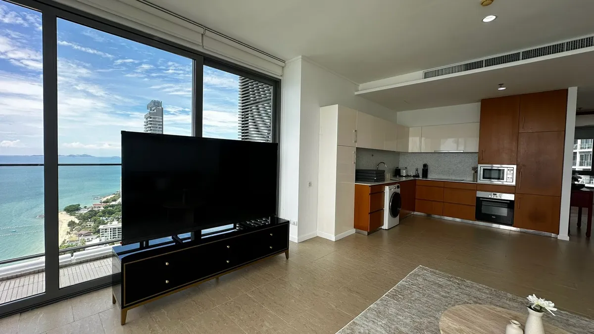 Full Sea View 3 Bedroom on High Floor For Rent in Wongamat photo 3