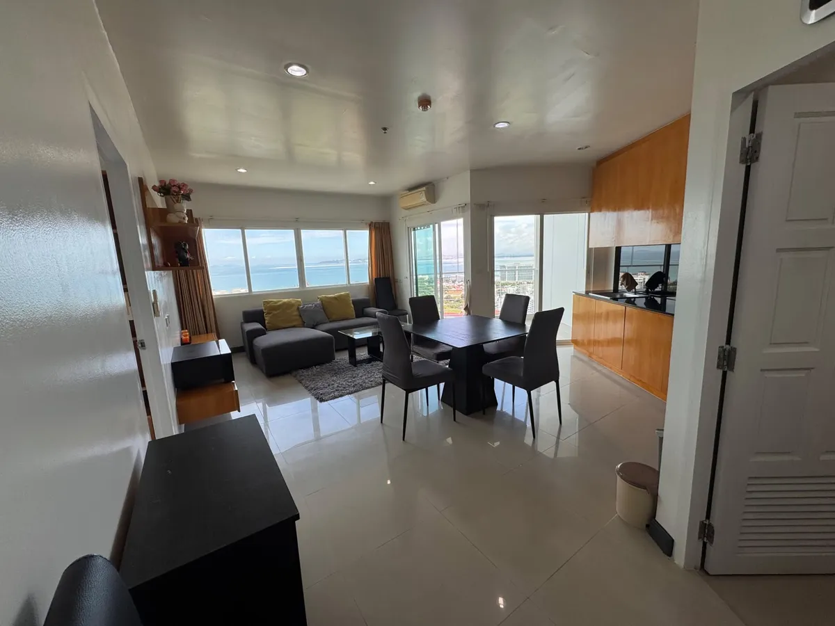 Large 72 Sqm Temple Ocean View 1 Bed 2 Bath Condo For Sale In Wongamat photo 7