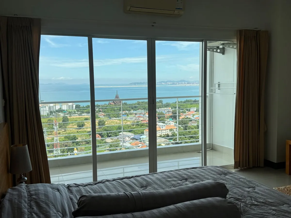 Large 72 Sqm Temple Ocean View 1 Bed 2 Bath Condo For Sale In Wongamat photo 15