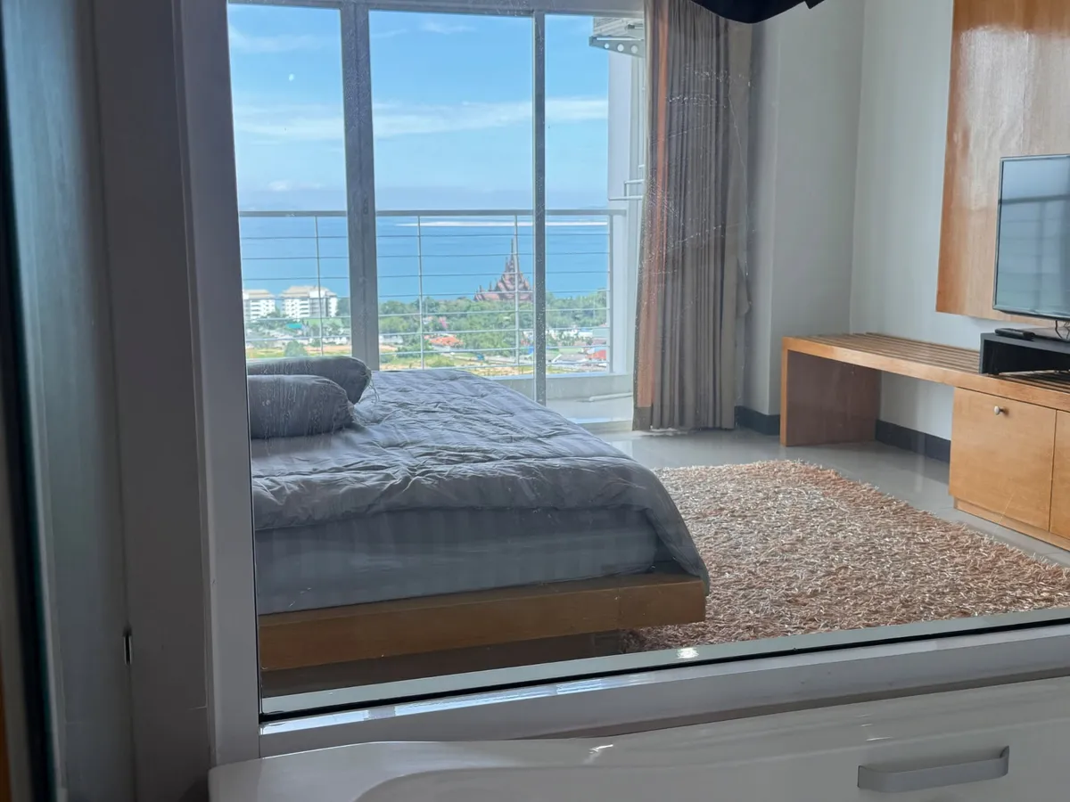 Large 72 Sqm Temple Ocean View 1 Bed 2 Bath Condo For Sale In Wongamat photo 22
