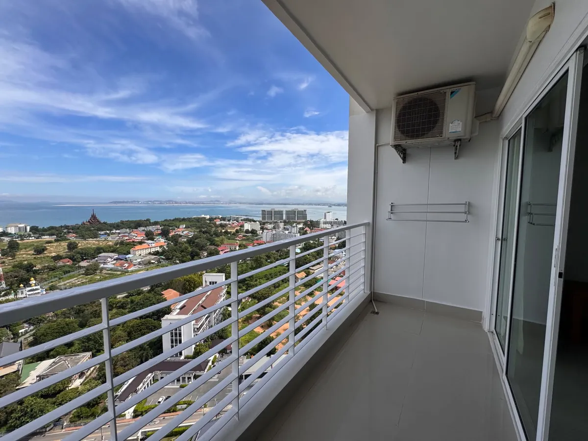 Large 72 Sqm Temple Ocean View 1 Bed 2 Bath Condo For Sale In Wongamat photo 16