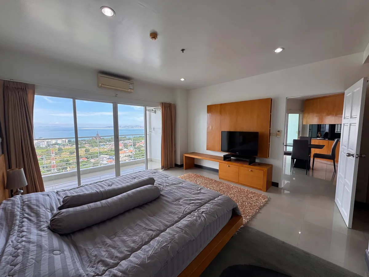 Large 72 Sqm Temple Ocean View 1 Bed 2 Bath Condo For Sale In Wongamat photo 14