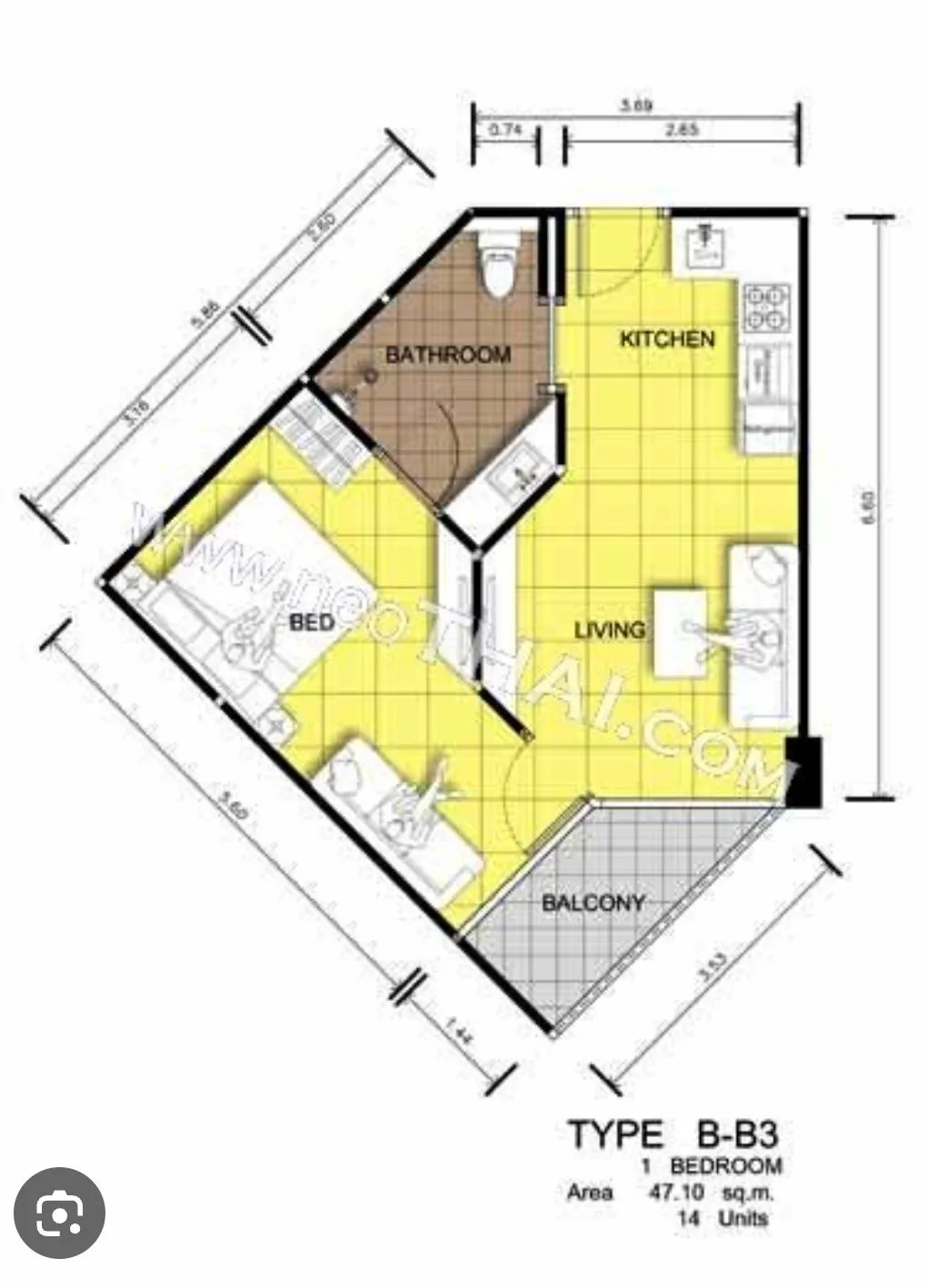 1 Bedroom 1 Bathroom In Centara FQ photo 2