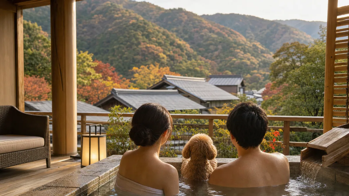 【関西】犬連れだって温泉に入りたい！愛犬と泊まれるおすすめ温泉宿5選のイメージ写真