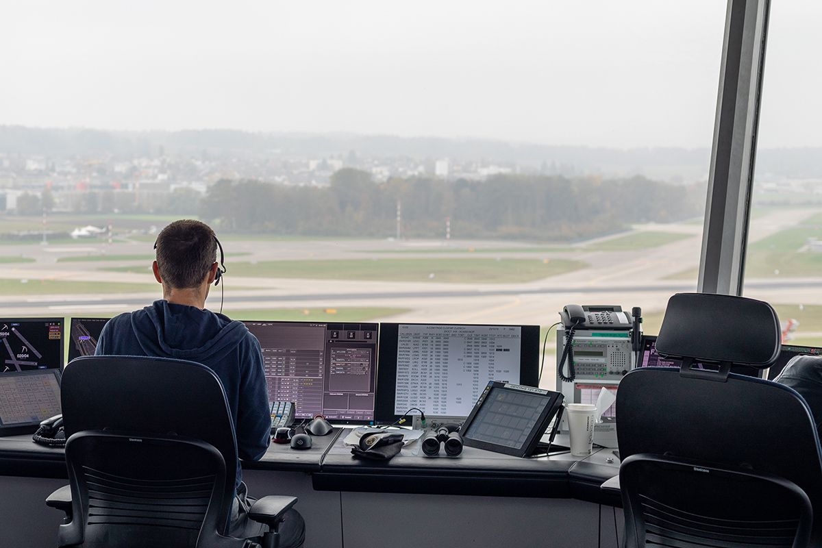 Air traffic controller Skyguide at Airport Zurich