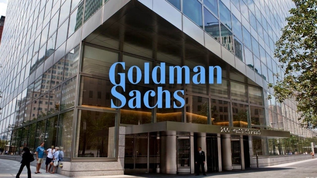 The Goldman Sachs headquarters building on West Street in New York City.