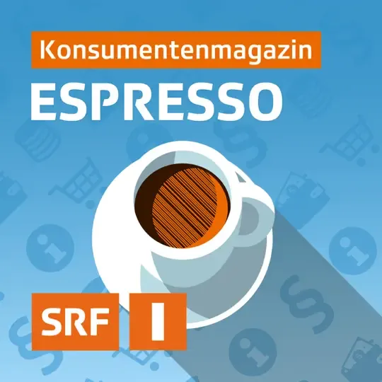 Werbegrafik der Radiosendung „Espresso Konsumentenmagazin“ auf SRF I