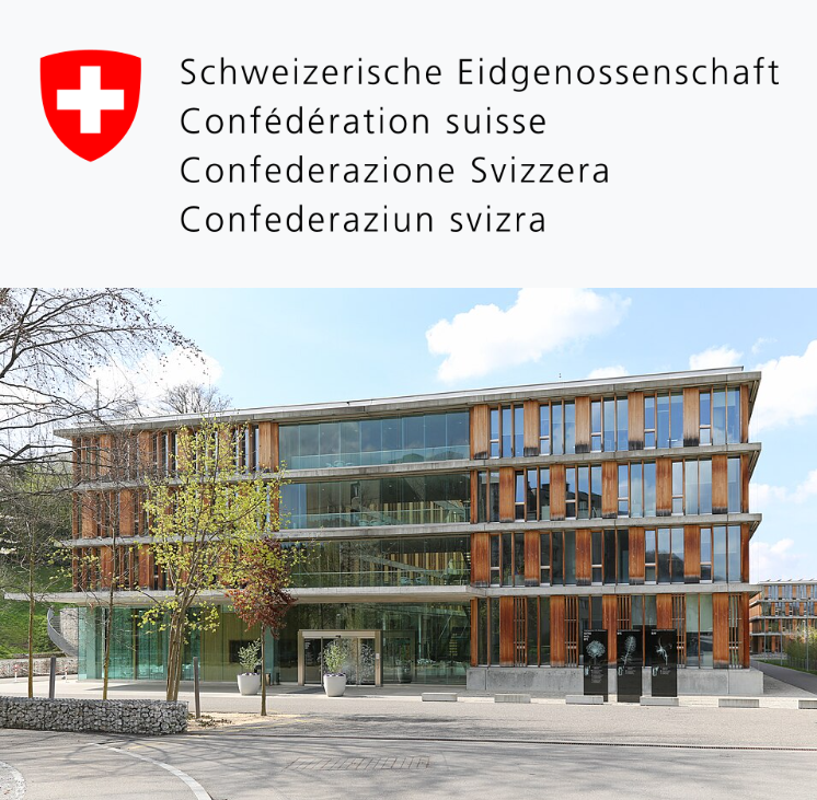 Gebäude der Bundesämter für Strassen (ASTRA), Zivilluftfahrt (BAZL) und Energie (BFE) in Ittigen, Schweiz