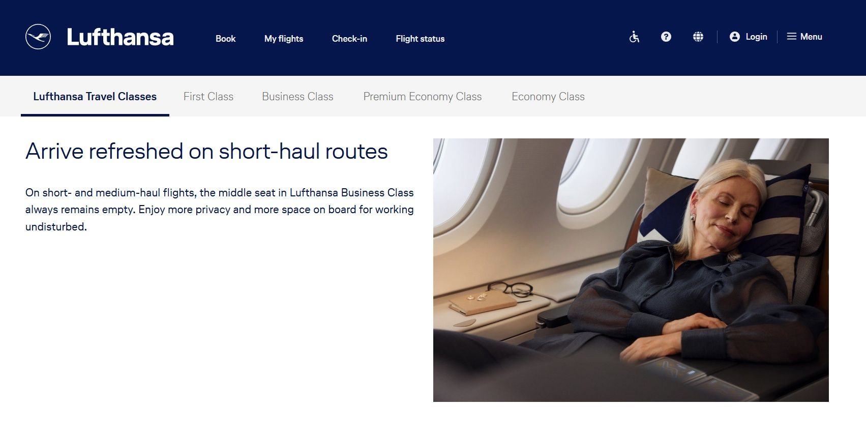 Kunden über Business-Class-Erlebnis der Lufthansa getäuscht