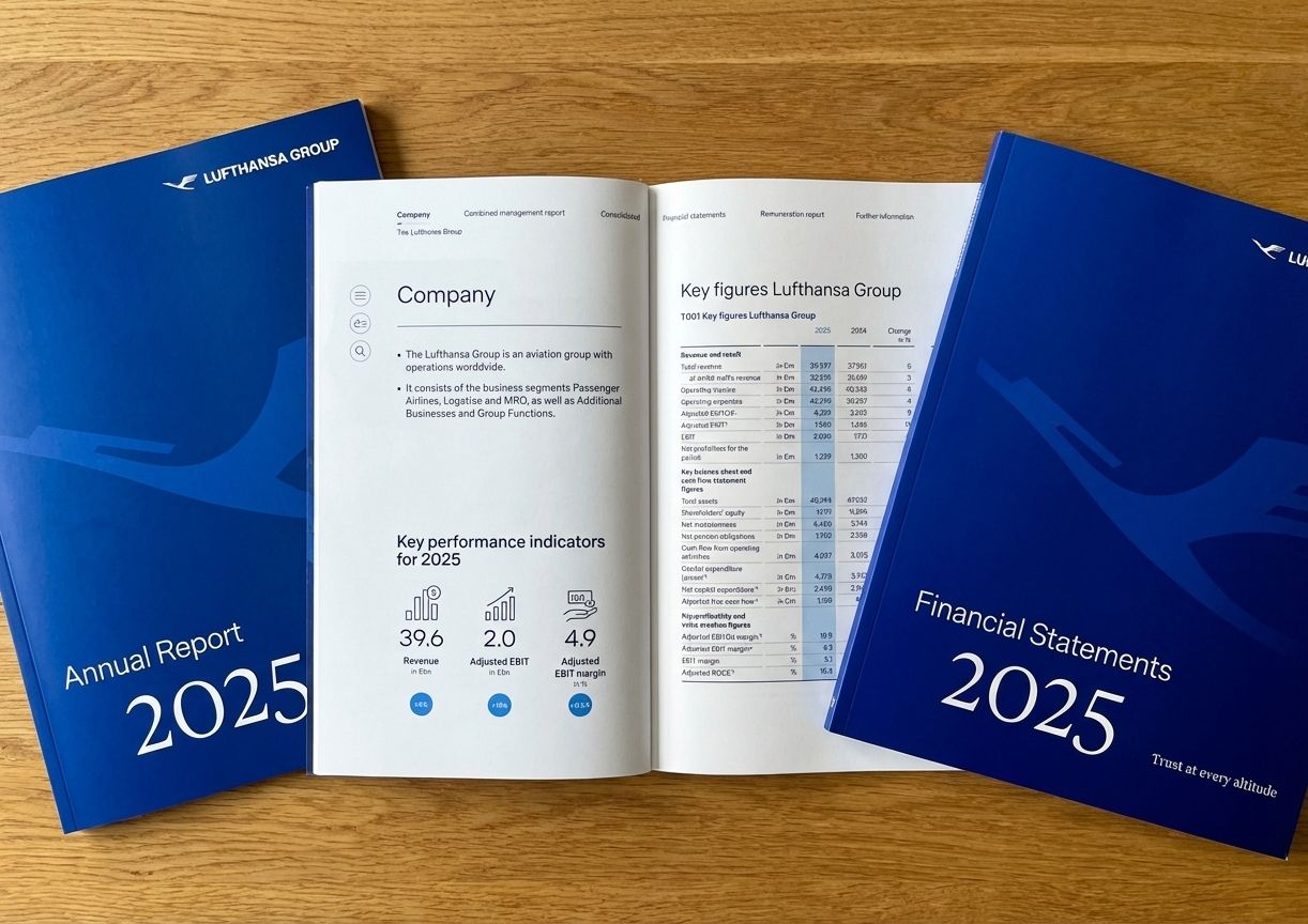 Lufthansa Jahresbericht und Finanzberichte 2025.