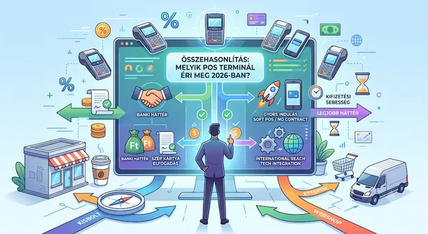Legjobb POS terminál 2026: árak, díjak, szolgáltatók
