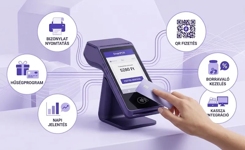 Intelligens POS terminálok Magyarországon: extra funkciók, amikre érdemes figyelni