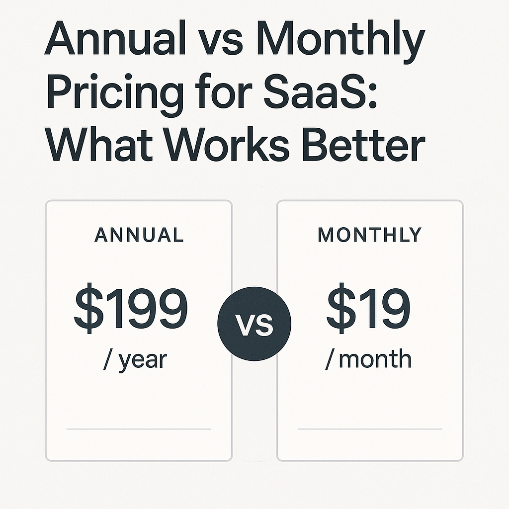 Annual vs Monthly Pricing for SaaS: What Works Better