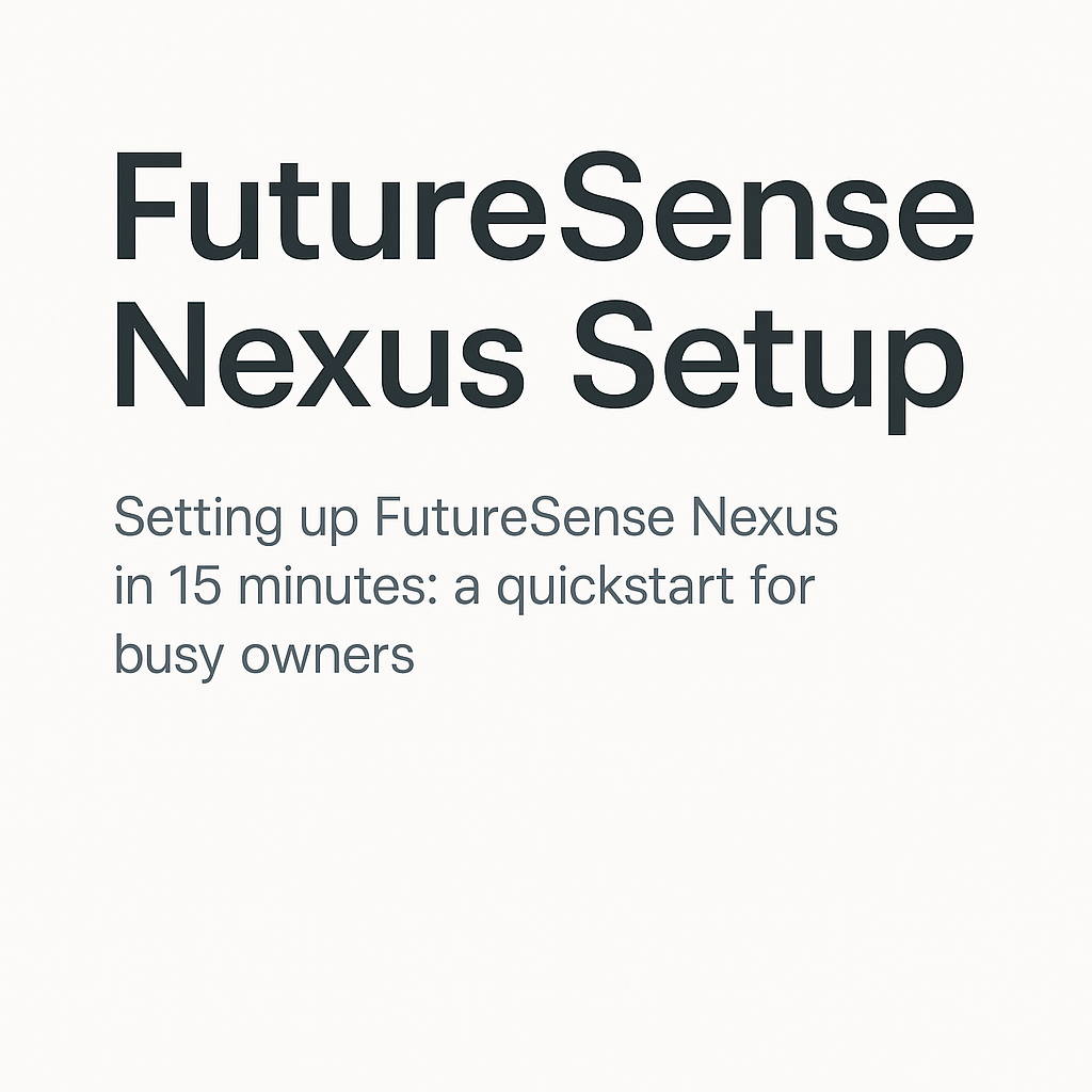 FutureSense Nexus Setup