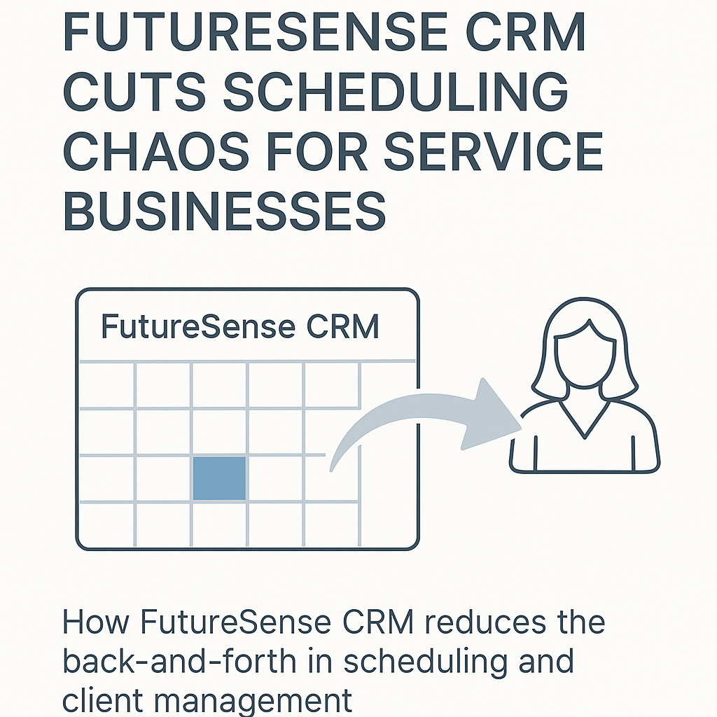How FutureSense CRM Cuts Scheduling Chaos for Service Businesses