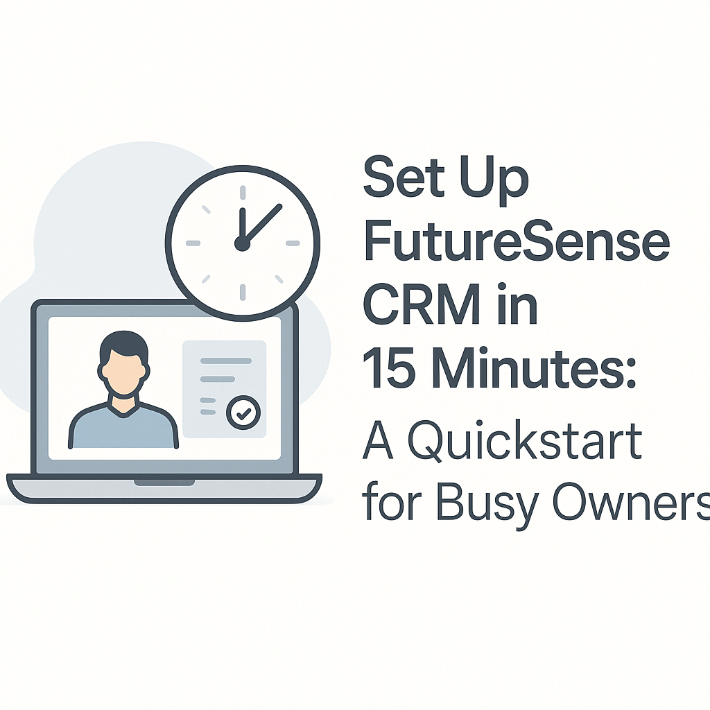 Set Up FutureSense CRM in 15 Minutes: A Quickstart for Busy
