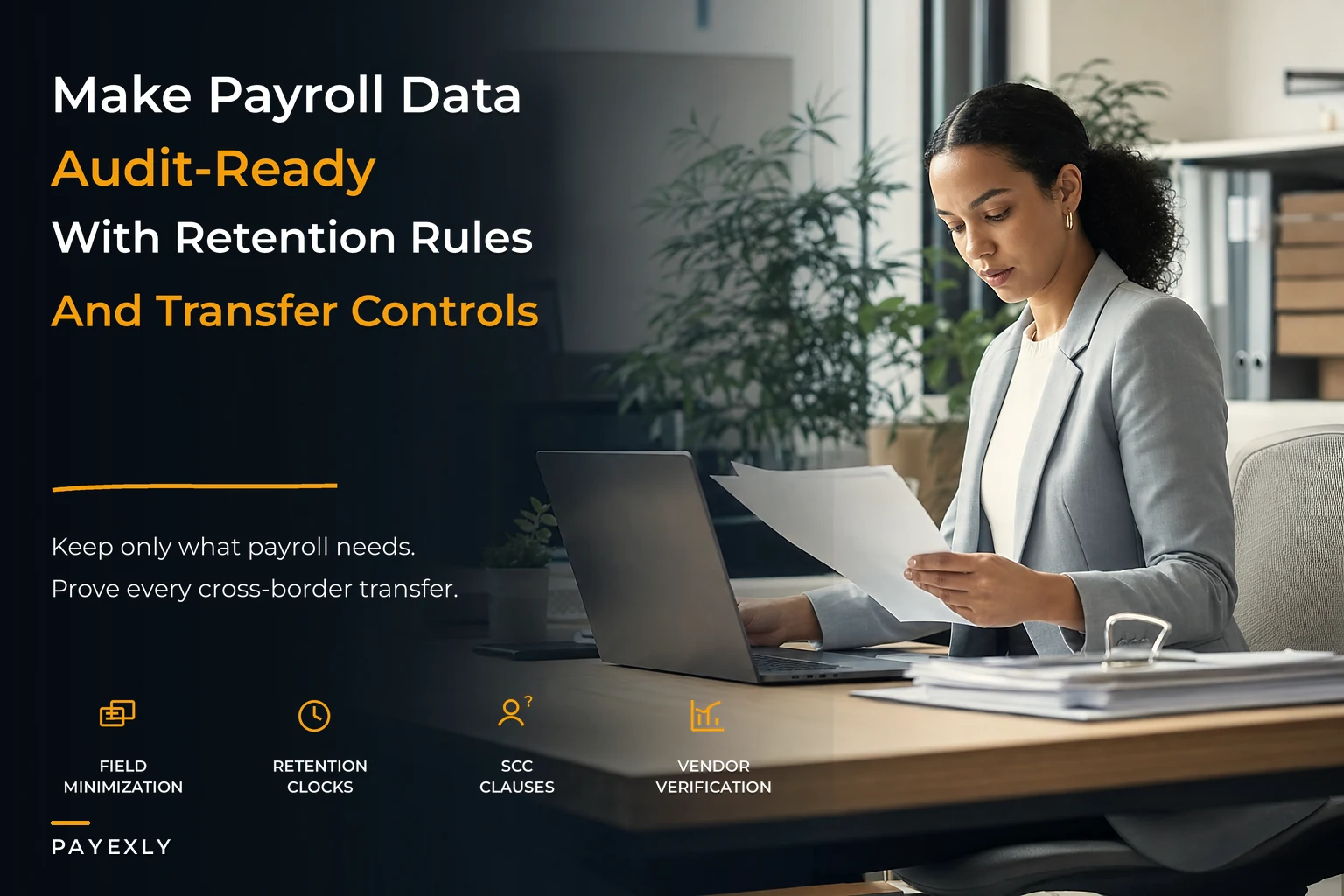 Make payroll data audit-ready: retention, minimization and cross‑border transfer policies with templates