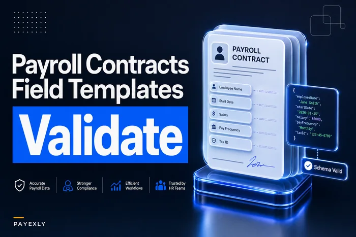 Payroll data contracts and APIs: field-level contract templates, versioning rules and automated contract tests