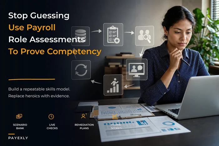 Stop depending on heroics: payroll competency model, role assessments and training modules