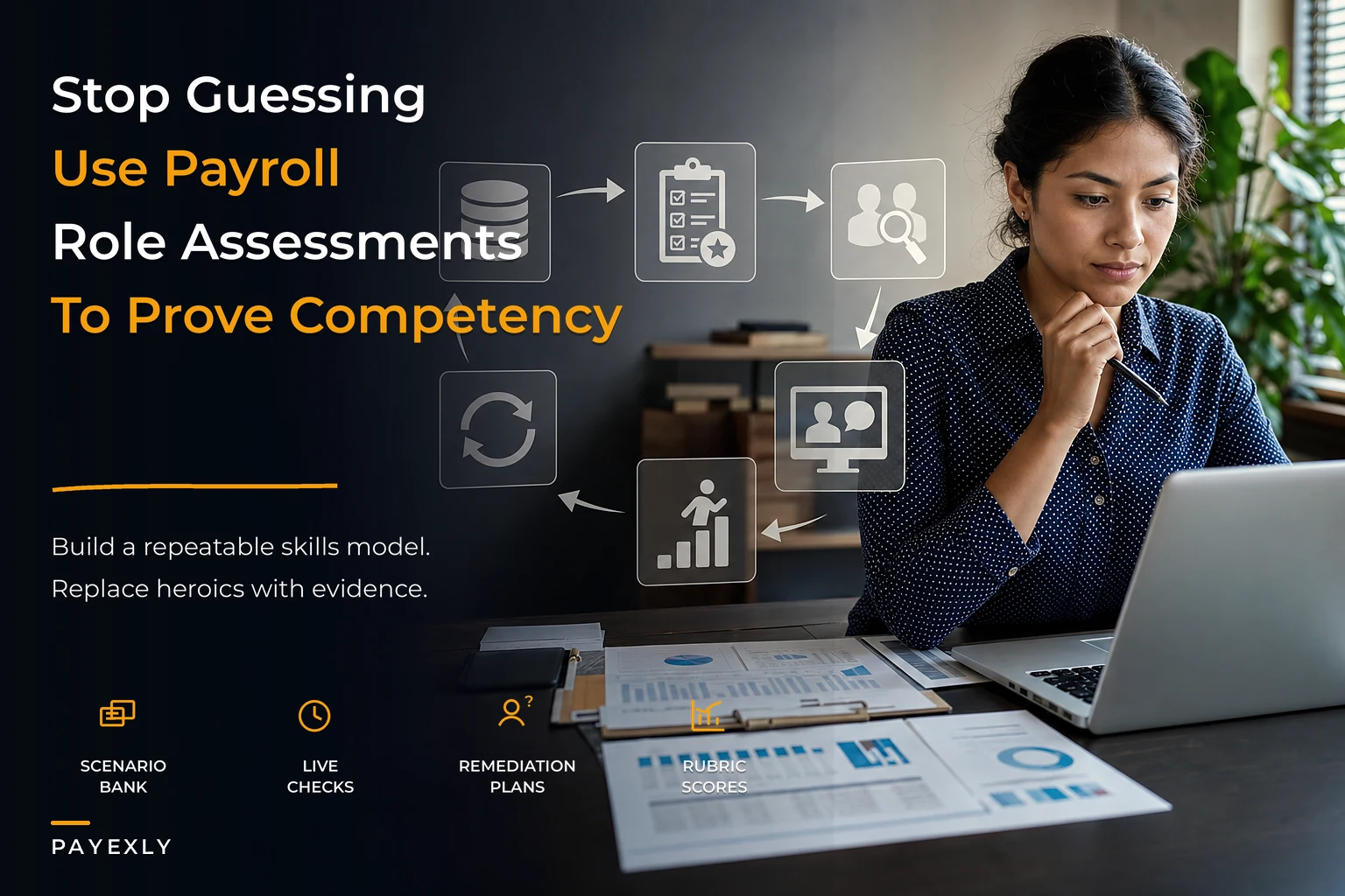 Stop depending on heroics: payroll competency model, role assessments and training modules