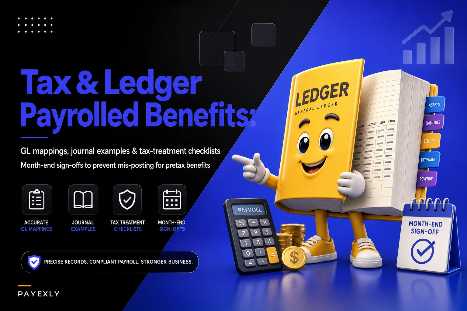 Tax and ledger treatment for payrolled benefits: GL mappings, journal examples and month-end checks