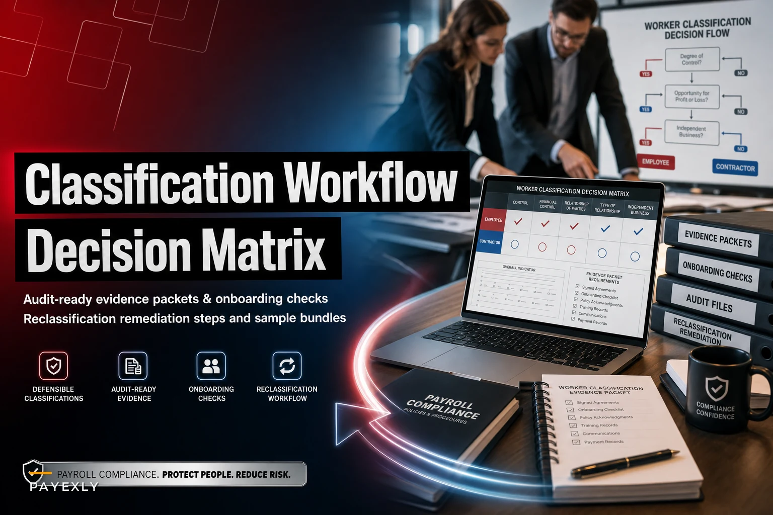 Worker classification workflow: decision matrix, audit-ready evidence packet and remediation steps