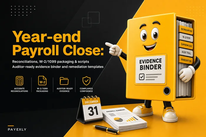 Year-end payroll close: reconciliations, W‑2/1099 packaging and an auditor-ready evidence binder