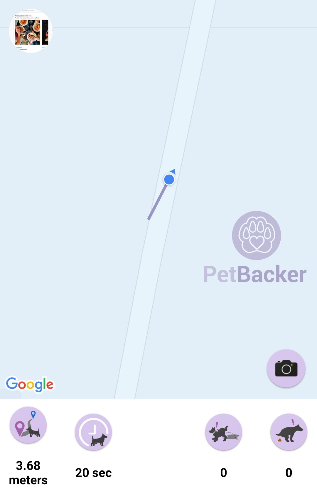 Just completed pet walking of 3.68 meters with My puppy