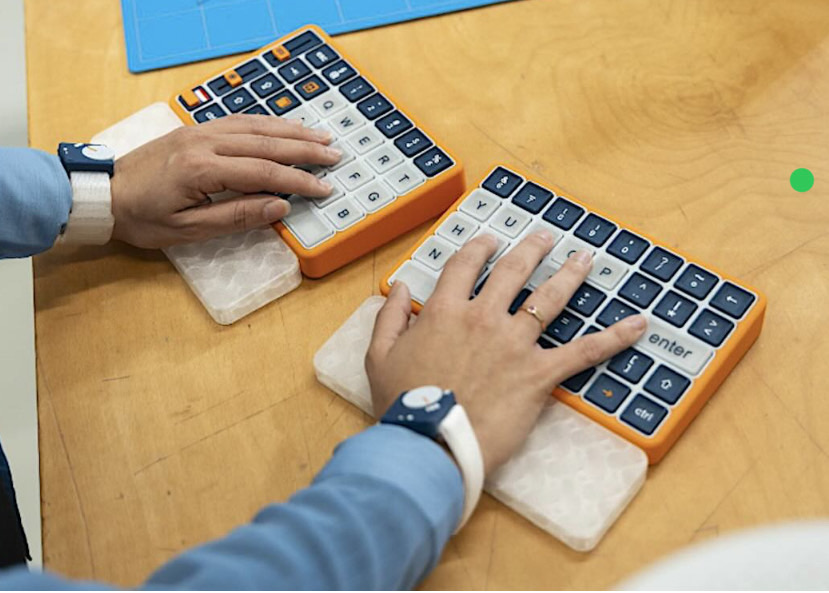 An innovative smart keyboard designed to significantly improve typing ability for people living with Parkinson’s disease