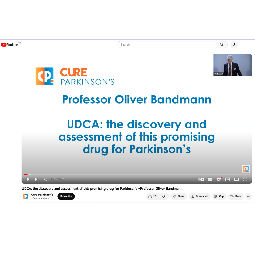 Professor Oliver Bandmann – UDCA – the discovery and assessment of this promising drug for Parkinson’s