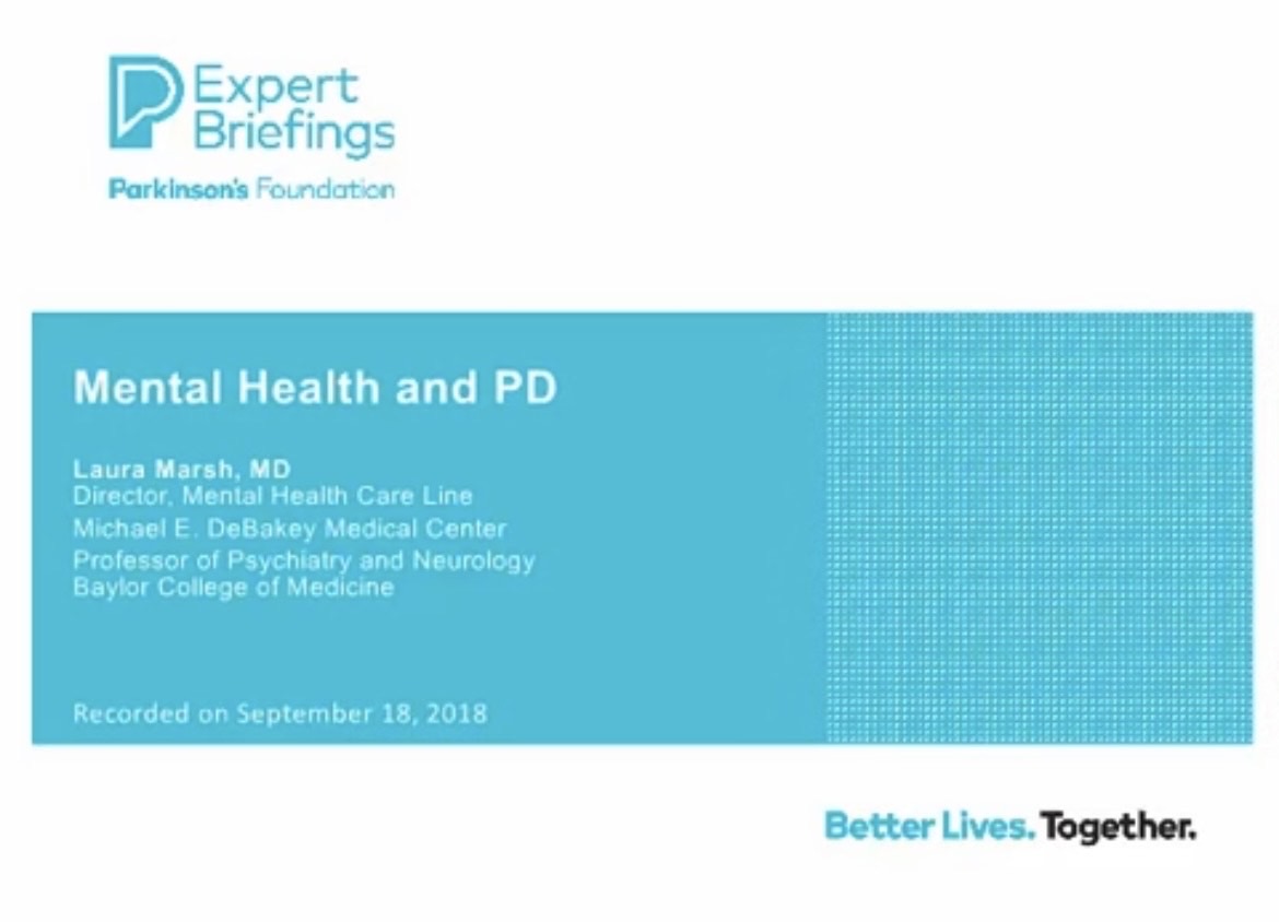Mental Health and Parkinson's Disease